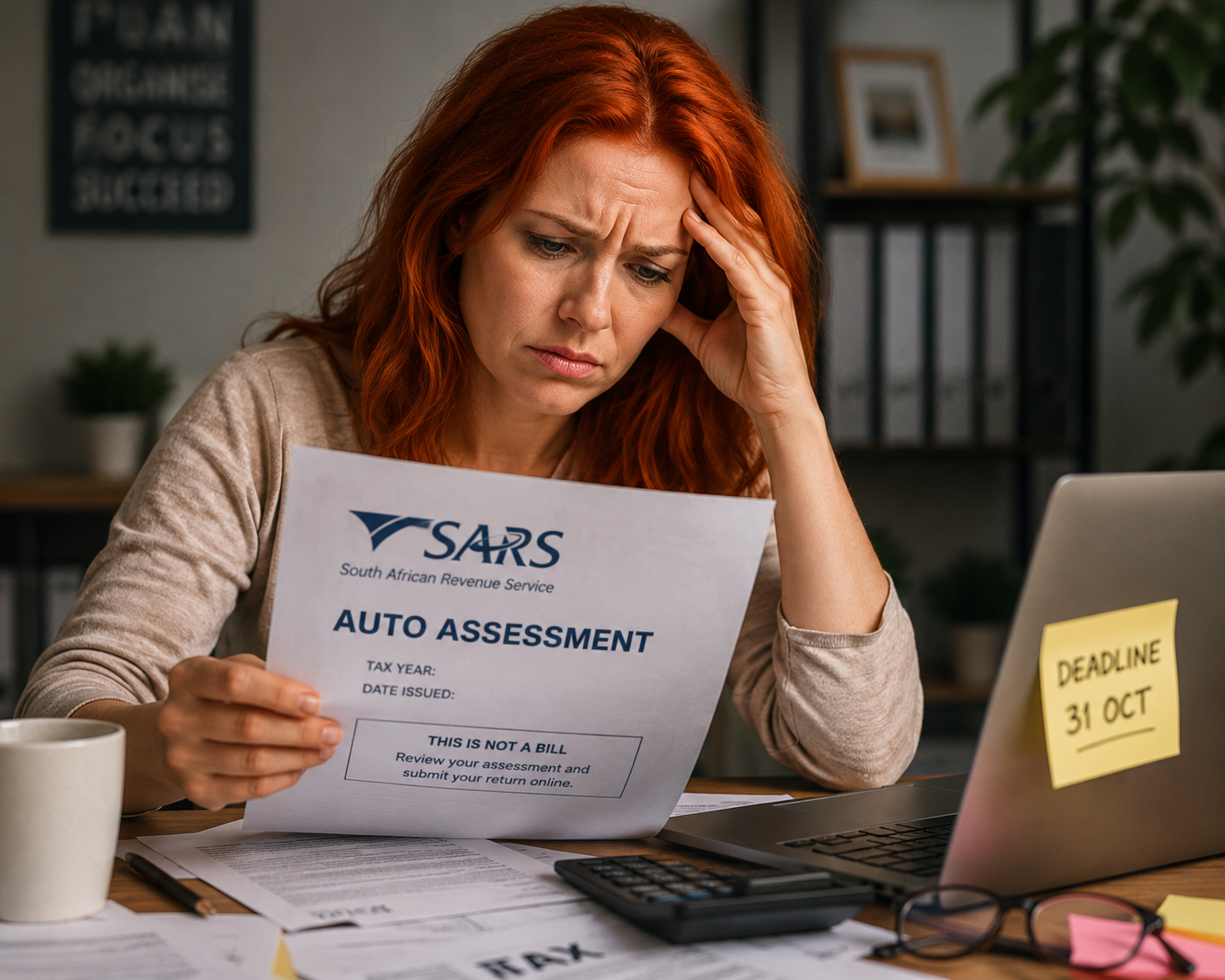Taxpayer getting remote SARS auto assessment help from Admin Boss across South Africa